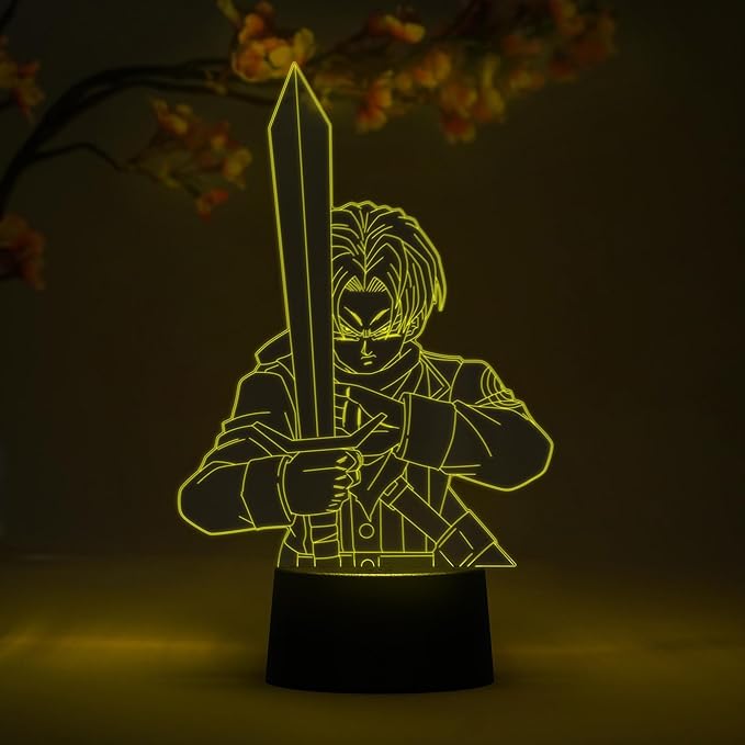 Otaku Lamps Trunks Dragon Ball Super – Anime Lamp Figure Night Light, 16 Color RGB LED – Remote, 3D Anime Room Décor Gift for Otaku