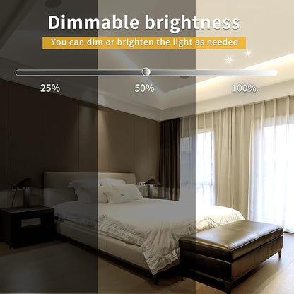 COB LED Strip Lights 3000K 65.6ft DC 24V Dimmable White Flexible LED Tape Light for Bedroom, with Remote and app Control LED Tape Lights CRI90+,forLiving Room, Shelf, Cabinet Home Decoration