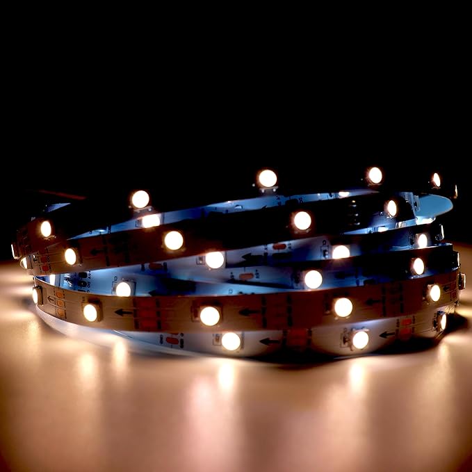 DC5V SK6812 (Similar WS2812B) RGBW RGB+Neutral White LED Strip Light 30leds/Pixels/m Individually Addressable Flexible 4 Color in 1 LED Dream Color(16.4ft(5m) 150leds,IP30) (No Adapter or Controller)
