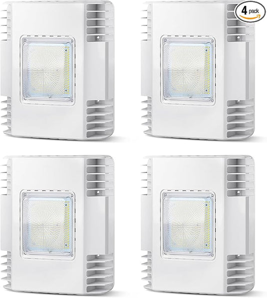 150W LED Canopy Light, 21000LM Gas Station & Parking Garage Lighting, 5700K Surface Mount Canopy Fixture, 100-277V, IP65 Waterproof, UL Listed, 500W HID Equivalent