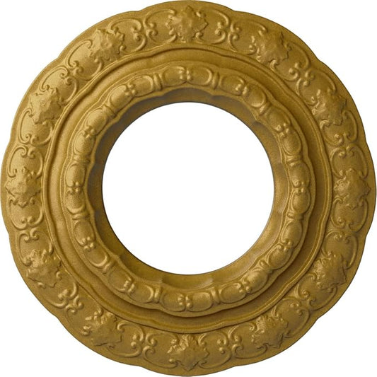Ekena Millwork Lisbon Ceiling Medallion, Pharaoh's Gold