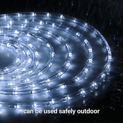 100Ft LED Rope Lights, 1080 LEDs Waterproof Rope Lights, 110V Cuttable Connectable Rope Lights Waterproof Decorative Lighting for Indoor/Outdoor, Halloween and Christmas Decorations(Cold White)