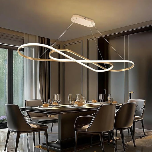 Modern LED Chandelier Dimmable LED Pendant Light with Remote Control