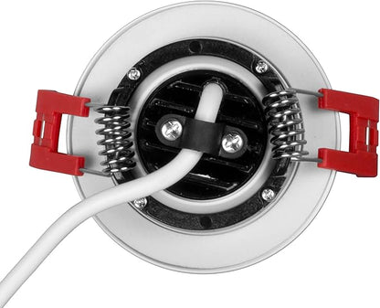 NICOR Lighting 2 inch LED Gimbal Recessed Downlight in White, 4000K (DGD211204KRDWH)