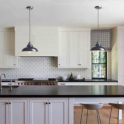 Black Pendant Lights Kitchen Island Farmhouse Pendant Lights Modern Hanging Pendant Light for Dinning Room Living Room Bedroom Bar