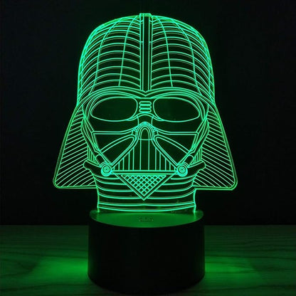 3D Illusion Platform Night Lights Touch Switch 7 Color Change USB Power LED Desk Lamp for Home Decorations or Holiday Gifts