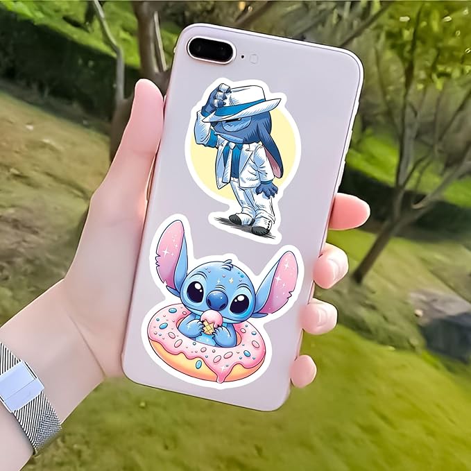50pcs Cartoon Stitch Stickers for Kids,Vinyl Waterproof Stitch Decal for Water Bottle Laptop Toy Sticker for DIY Decorate Bumper Phone Hard Hat Kids Teens Gifts (Stitch-880)