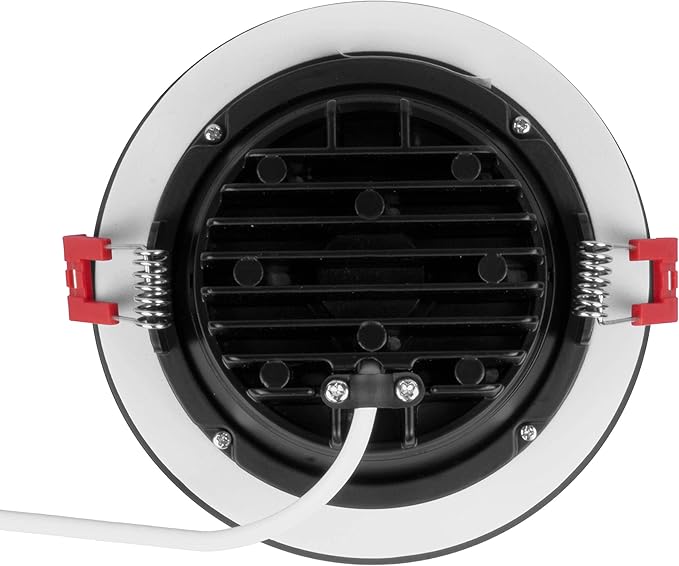 NICOR Lighting 4 inch LED Gimbal Recessed Downlight in Black, 3000K (DGD411203KRDBK)