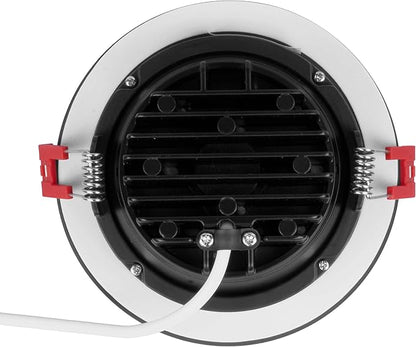 NICOR Lighting 4 inch LED Gimbal Recessed Downlight in Black, 3000K (DGD411203KRDBK)