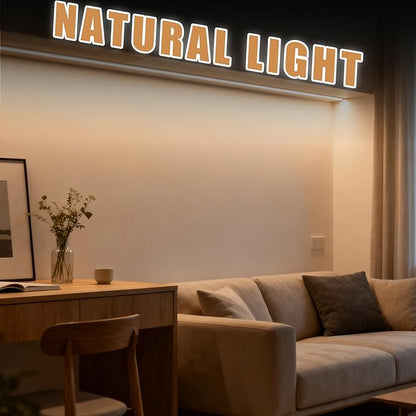 RadiantFlux 4000K 16.4Ft Led Strip Lights, Natural Light Strips Lights Indoor Use, Dimmable,Flexible, Super Bright LED Tape Lights for Living Room, Kitchen