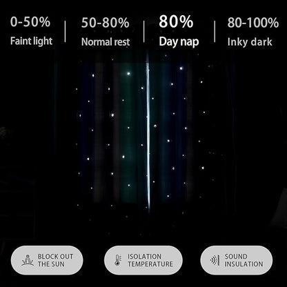 XiDi Blue Green Grey Blackout Curtains for Girls Bedroom 54 Inch Length 2 Panels Rainbow Kids Grommet Window Drapes for Nursery Living Room Decro Princess Unicorn Wall Decals 34 Inches Wide