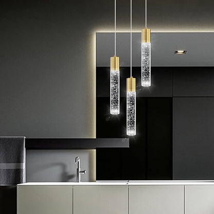 3-Lights Pendant Lights Modern LED Kitchen Island Light Bubble Pendant Light Pendant Lighting for Kitchen Island Dining Room Ceiling Hanging Lights Bedroom Mini Pendent Spot Lights