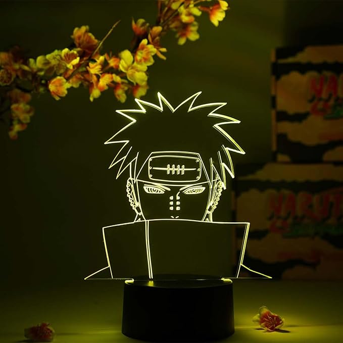 Otaku Lamps Pain Naruto – Anime Night Light, 16 Color RGB LED – Gift for Otaku