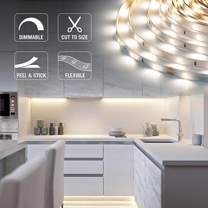 Armacost Lighting RibbonFlex Pro 24V White LED Strip Lights 30 LED/m, 5000K, 32.8 ft 164250
