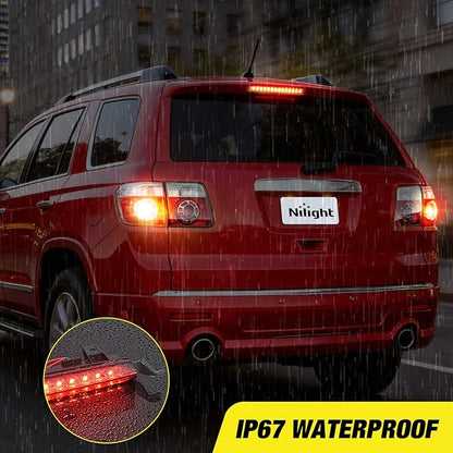 Nilight Third Brake Light Tail High Mount 3rd Stop Lights Smoked Lens Compatible with Chevy Traverse 2009-2017 GMC Acadia 2009-2012 Van SUV Rear Center Cab Lamp