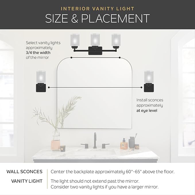 Kichler Linear 48" Bathroom Vanity Light Fixture, 8-Light Modern Brushed Nickel Bath Bar for Bathroom Lighting over Mirror, Transitional Style (48" x 4.25" x 2"), 628NI
