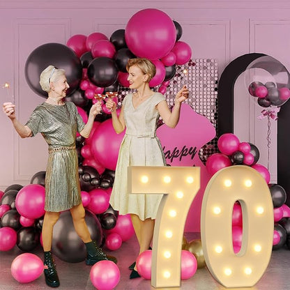 Light up Numbers 7, 3FT Giant Marquee Numbers for 7th 70th Birthday Decoration, Anniversary Party Decor, 2026 Graduation Decoration,Pre-Cut Foamboad Kit