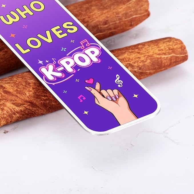 Kpop Bookmark Purple Graduation Decoration Class of 2026 - K-Pop Gift Bookmark for Kpop Music Lover, Kpop Merch, K Pop Gifts for Teen Girl Women, Korean Drama Gifts for Women Friends K-Pop Lovers Fans