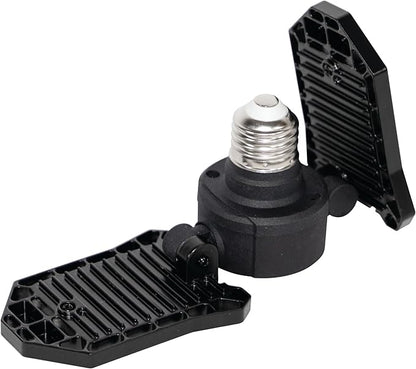 GT-Lite 3000 Lumens LED Garage Light, 300-Watt Equivalent, 5000K Daylight, E26 Base, Adjustable Panels,1 Pack