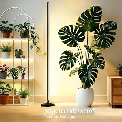 65Inch Vertical Grow Lights for Indoor Plants: 48W, 6000K, 336 LEDs Full Spectrum LED Standing Plant Lights with Timer and 10 Level Dimmable Plant Growing Lamp for Greenhouse