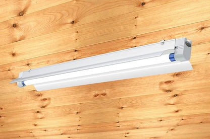 2-Pack T5 HO Grow Light - 1 Bulb Light System - Fluorescent Hydroponic Indoor Fixture Bloom Veg Daisy Chain with Bulbs (2 Foot & w/ Reflector (DL8021R 2pack), Cool White | Vegetative)