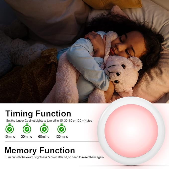 Small Focus Lights Battery Operated Spotlight Indoor for Decoration and Artwork Display and Battery Operated LED Puck Lights with Remote
