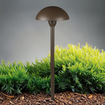 Lumina Lighting® Low Voltage Landscape Lighting Cast-Aluminum Path and Area Light Warm White 3W G4 LED Bulb and ABS Ground Stake Included for Yard Walkway Lawn PAL0107-BZLED4 (Bronze, 4-Pack)