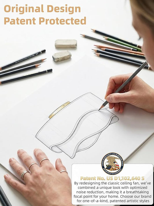 Flush Mount Ceiling Fan with Lights, 20" Low Profile Boho Ceiling Fan with Light Remote Control, Caged with 6 Speeds for Bedroom, Nursery, Living Room