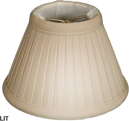 Royal Designs, Inc. CS-112BG Pleated Empire Chandelier Shade, 3 x 6 x 4.25, Beige