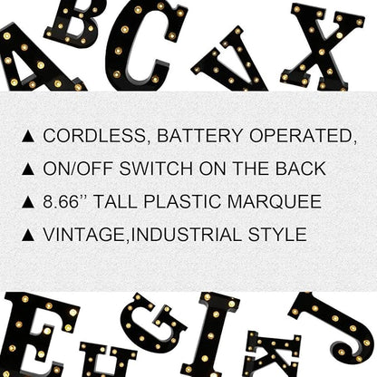 Black Bar Sign, Marquee Light Up Letters LED Marquee Number Lights Sign for Night Light Home Bar Christmas Lamp Birthday Party Wedding Decoration-BAR