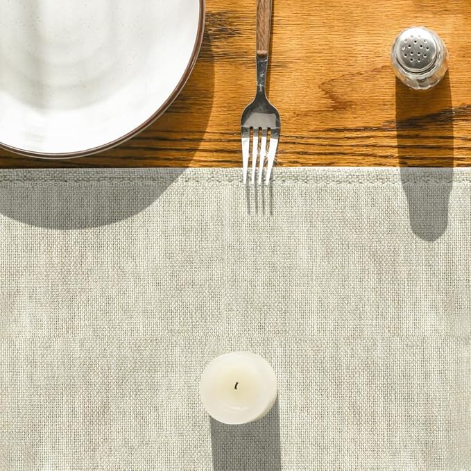 Artoid Mode Beige Table Runner, Seasonal Summer Fall Washable Kitchen Dining Table Decoration for Home Party Decor 13x36 Inch