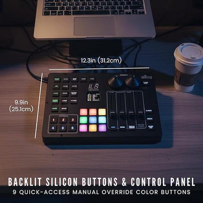 CHAUVET DJ – ILS Command Lighting Controller | Sound-Activated Music Sync | Instant Show Creation | Master Control Hub for ILS-Compatible Lighting Fixtures and Simplified Performance Control