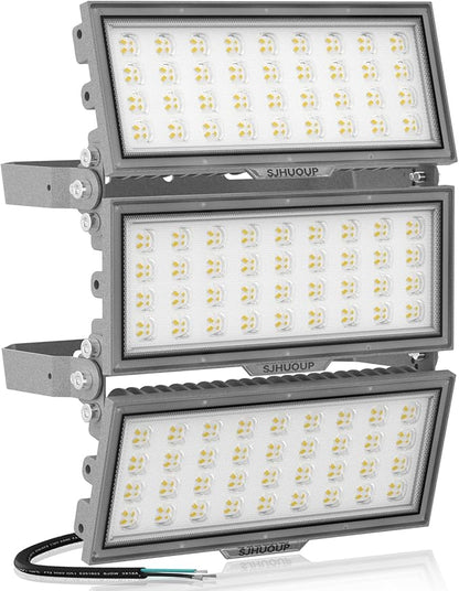 LED Flood Light Outdoor, Led Stadium Lights Super Bright Security Lights 300W, 39000Lumen, Surge 6KV, IP67 Waterproof, 6500K Daylight White