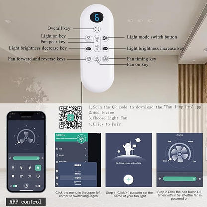 JSAITEE Ceiling Fans with Lights, 42 Inch Low Profile Ceiling Fan with Light and Remote/App Control, Flush Mount, Reversible, 3CCT, Dimmable, Noiseless, Black Ceiling Fan for Indoor/Outdoor Use