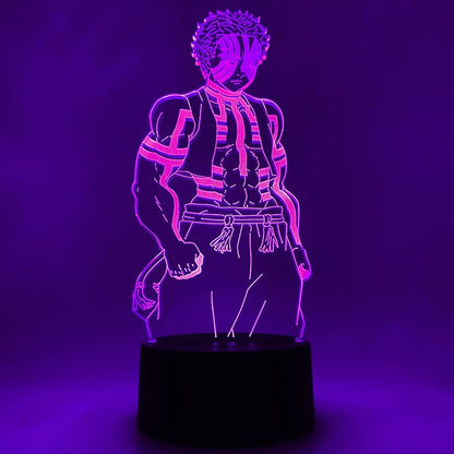 Otaku Lamps Demon Slayer - Akaza Anime Night Light, 16 Color RGB LED – Gift for Otaku