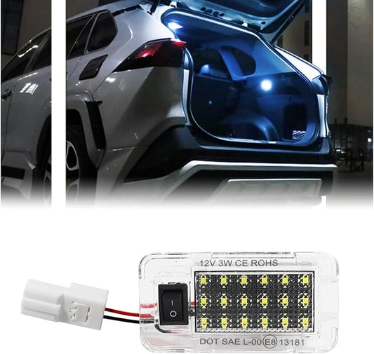 Led Luggage Compartment Light for Toyo-ta RAV4 2019 2020 2021, Cargo Lamps Decorative Atmosphere Lamp, Rav4 accessories Trunk Ceiling Lighting, 1 PC, Ice Blue