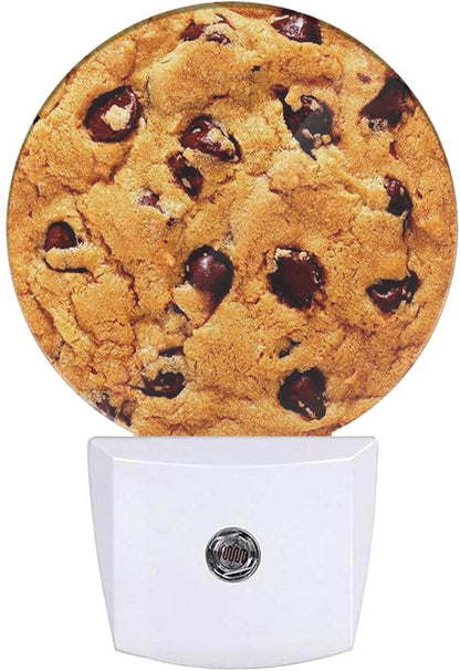 EKOBLA Cookie Plug-in Night Light, Chocolate Chip Cookie LED Nightlight for Kids, 0.5W Sleep Friendly for Stairway & Bedroom