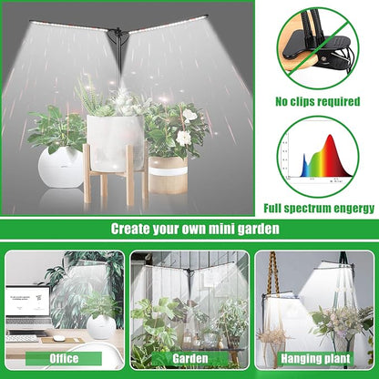 bodkar Plant Grow Light, Plant Lamp for Indoor Plants Growing, 6000K White Red Light for Succulents Mini Small Plants Growth (Without Timer/Dimming)