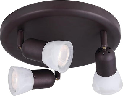 CANARM LTD. ICW356A03ORB10 James 3 Bulb Ceiling/Wall Light, Oil Rubbed Bronze