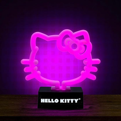 Silver Buffalo Sanrio Hello Kitty Neon LED Lamp Room Decor Mood Light, Battery Powered (Requires 2 AA Batteries - Not Included)