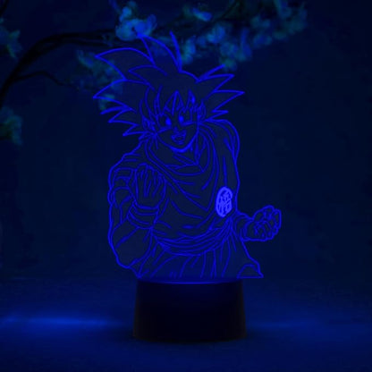 Otaku Lamps Goku Dragon Ball Super – Anime Lamp Figure Night Light, 16 Color RGB LED – Remote, 3D Anime Room Décor Gift for Otaku