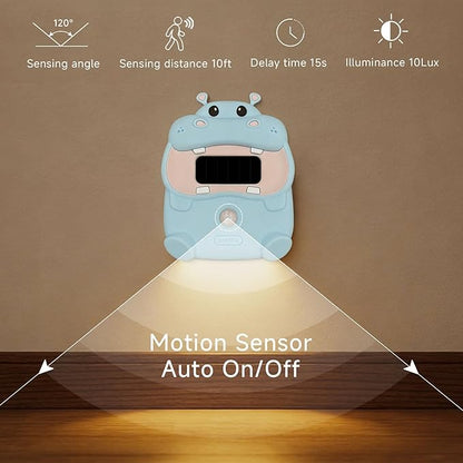 Light-Powered Motion Sensor Night Light, Magnetic Wall Mount/Tabletop, Auto On/Off, 3000K Warm White for Bedroom, Hallway, Bathroom, Kids Room, Best Thoughtful Gift for Holiday & Birthday