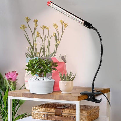 Game Changer! FECiDA 2026 2Pack 9 Watt Power Draw, NO Need Adapter, Clip Grow Lights for Small Indoor Plants, Bonsai, 4/8/12/16/20H Timer, Enough Bright Like Sun for Your Plants