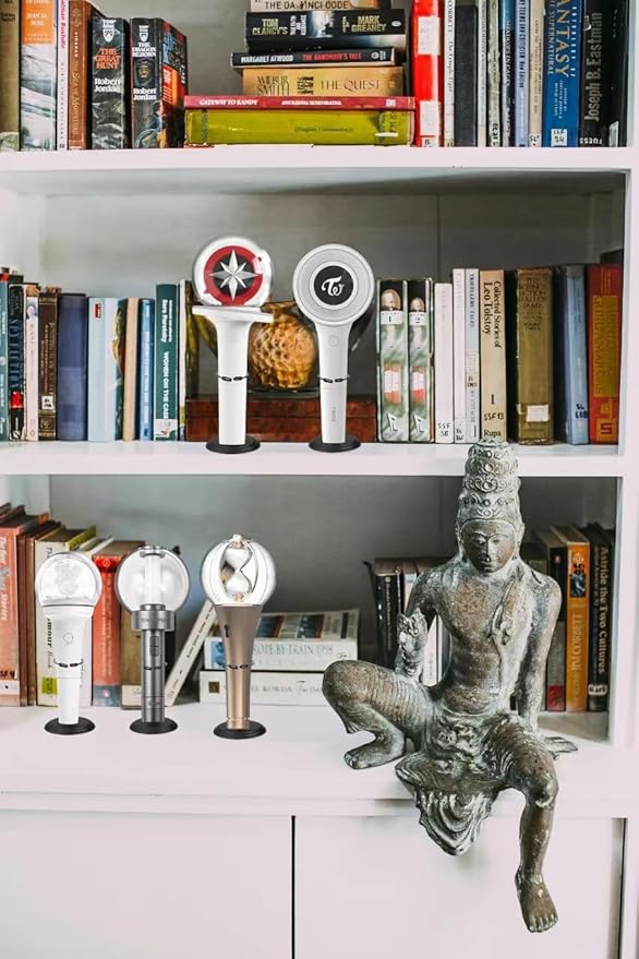 Kpop Lightstick Stand - Holder for Official Lightsticks, Display Stand - Compatible with Stray Kids, Enhypen, Ateez, Twice - Set of 5