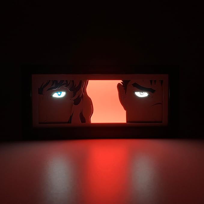 Guts & Griffith Light Box - Berserk – Anime Lamp Figure Night Light – 3D Anime Room Décor Gift for Otaku