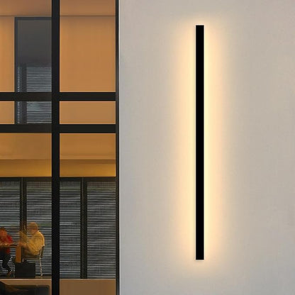 Modern Outdoor Lights - 47.5inch Outdoor Exterior Linear Sconce Black Patio Wall Light Fixtures, Long Strip Wall Lights Fixture Outside for Garage, House
