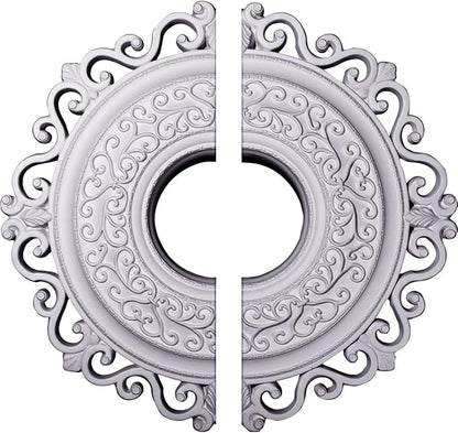 Ekena Millwork CM22OR2 22"OD x 6 1/4"ID x 1 3/4"P Orrington Ceiling Medallion, Fits Canopies up to 6-1/4", 2 Piece