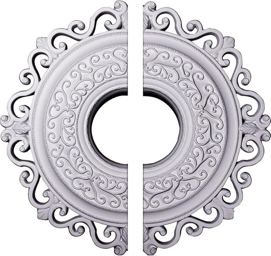 Ekena Millwork CM22OR2 22"OD x 6 1/4"ID x 1 3/4"P Orrington Ceiling Medallion, Fits Canopies up to 6-1/4", 2 Piece