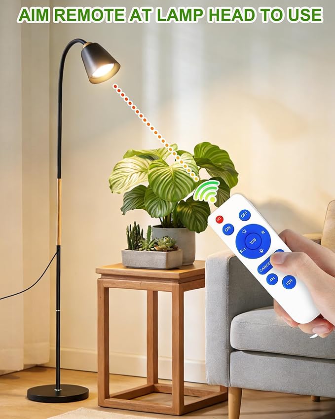 Standing Plant Grow Light, LED Growing Light Full Spectrum for Indoor Plants，4/8/12H Timer, Flow Grow Light for Tall Large Indoor Plants