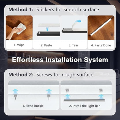 VST Smart Under Cabinet Lighting 6 Bars - UL Listed CRI 93+ Adjustable Strip Lights, Alexa & Google Home Compatible, App/Voice/Hand Wave Control for Kitchen Cabinets & Closets